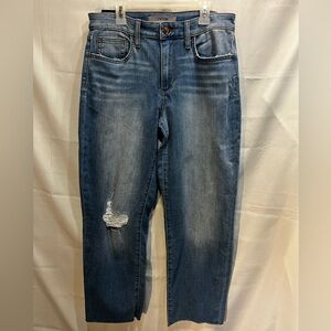 NWT Joe's Niki Boyfriend Denim Jeans Distressed Raw Hem Size 26